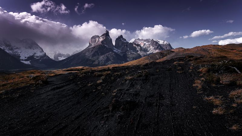 los cuernos, mountain, chile, landscape, patagonia Los Cuernos фото превью