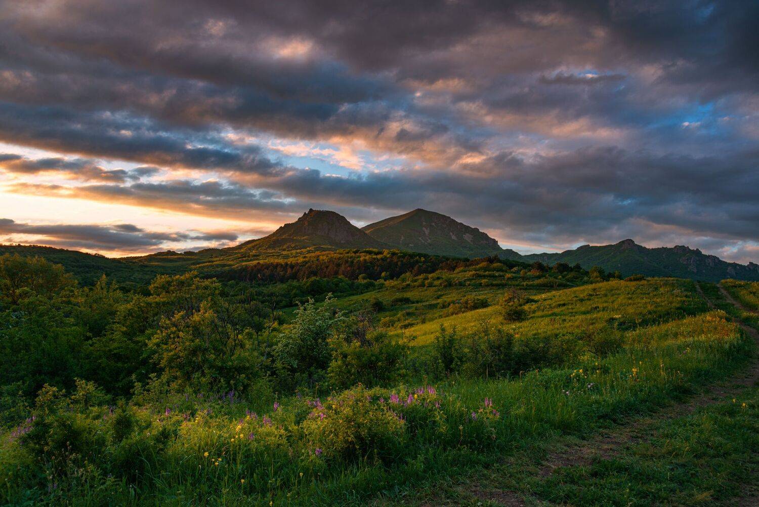 вечер,май,природа,пейзаж,бештау,пятигорск,кмв, Елена Брежицкая