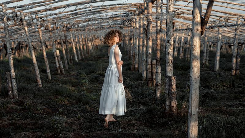 пленэр девушка поле Марьяна фото превью