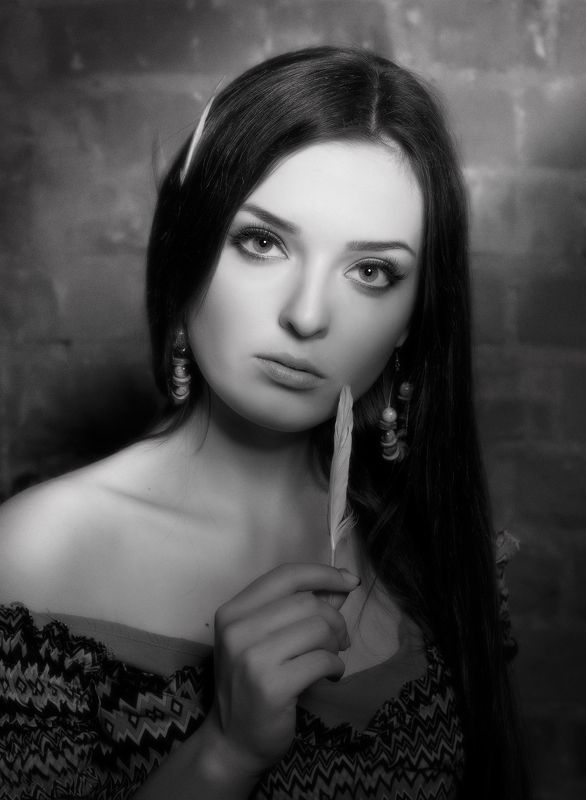 портрет;ч/б * * * фото превью