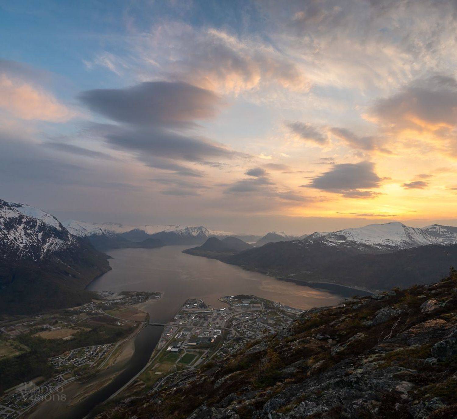 norway,romsdal,mountains,seascape,norwegian,sunset,, Adrian Szatewicz