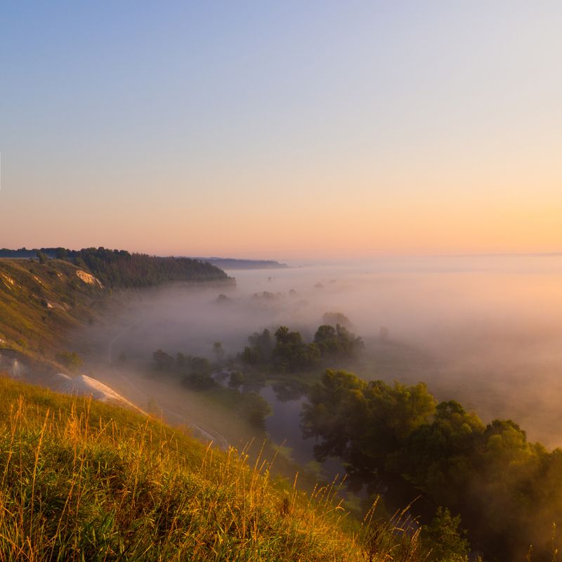 Теплый рассвет фото превью