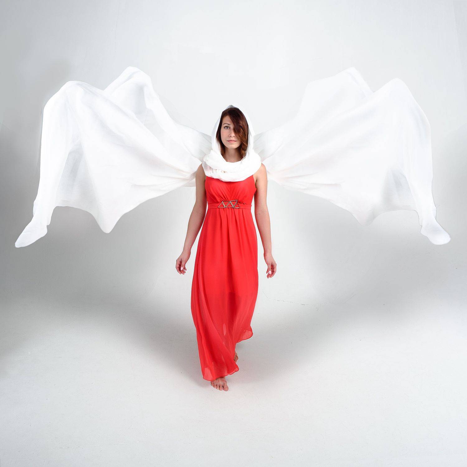 красное ткань ветер крылья, Алексей Школдин