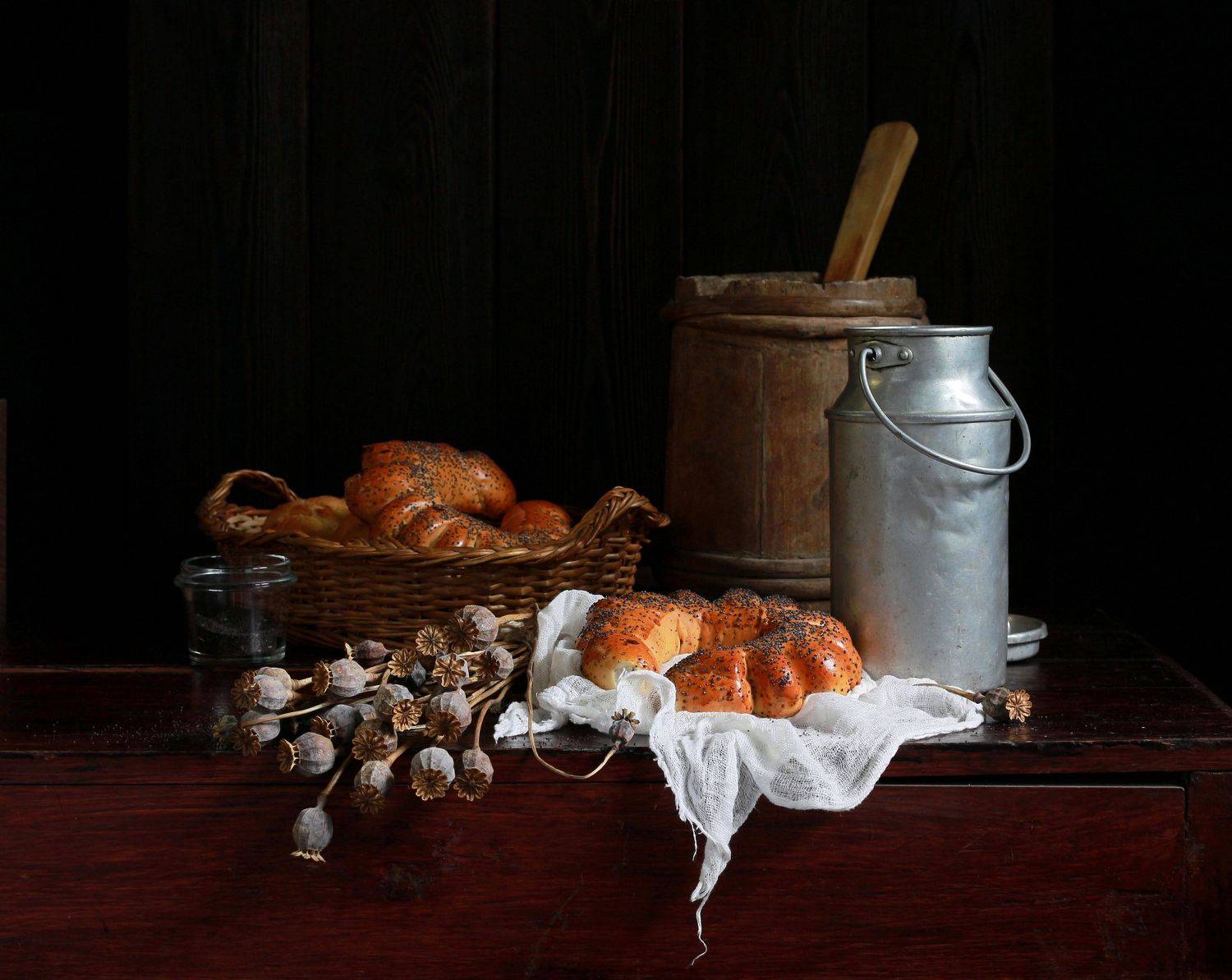 натюрморт, фотонатюрморт, лето, булочки, мак,  наталья казанцева, Наталья Казанцева