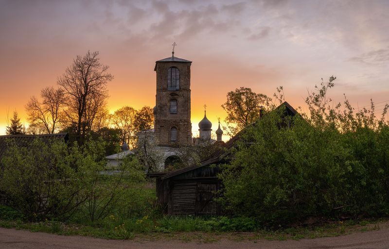 пейзаж Утро в деревне фото превью