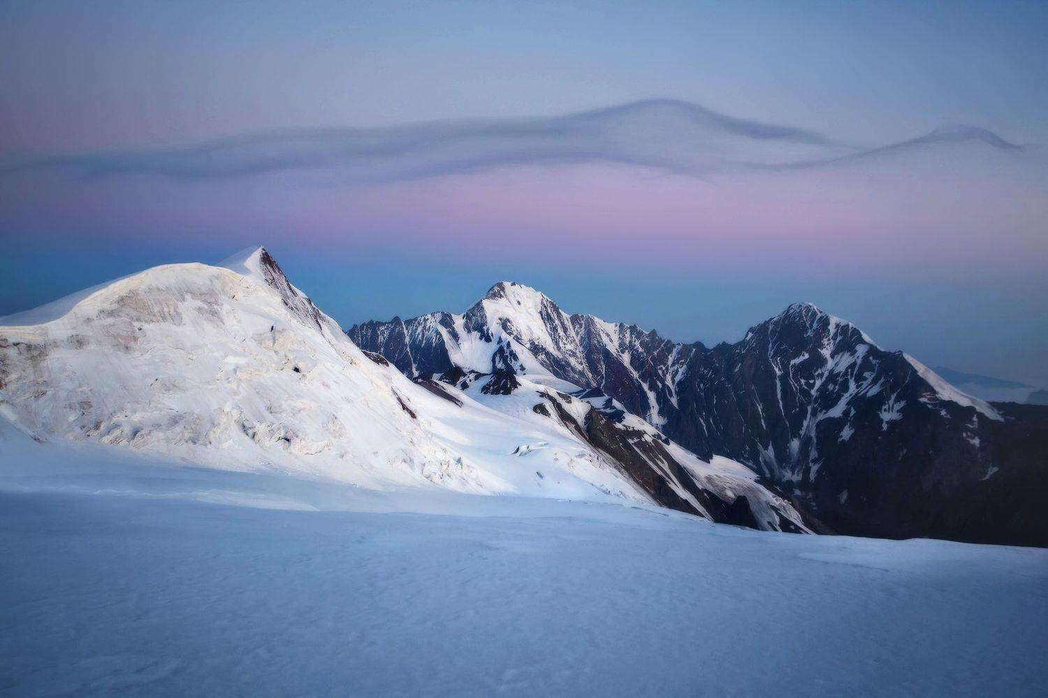 казбек, кавказ, горы, утро, mountains, Vyacheslav Lozhkin