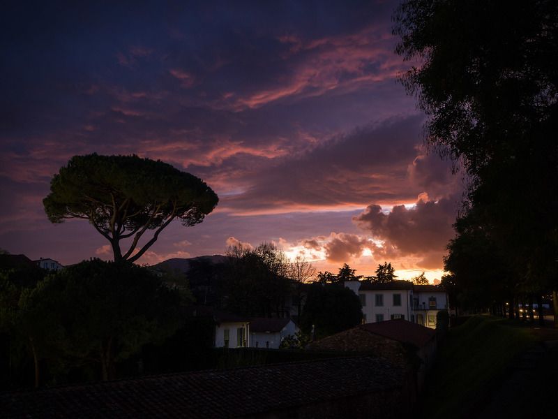 Sunset in Lucca фото превью