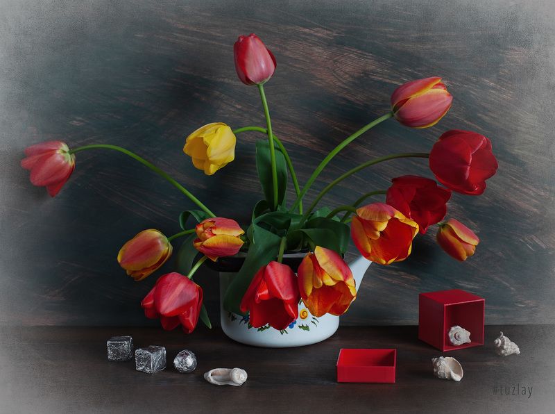 тюльпаны Про красную коробочку и тюльпаны фото превью
