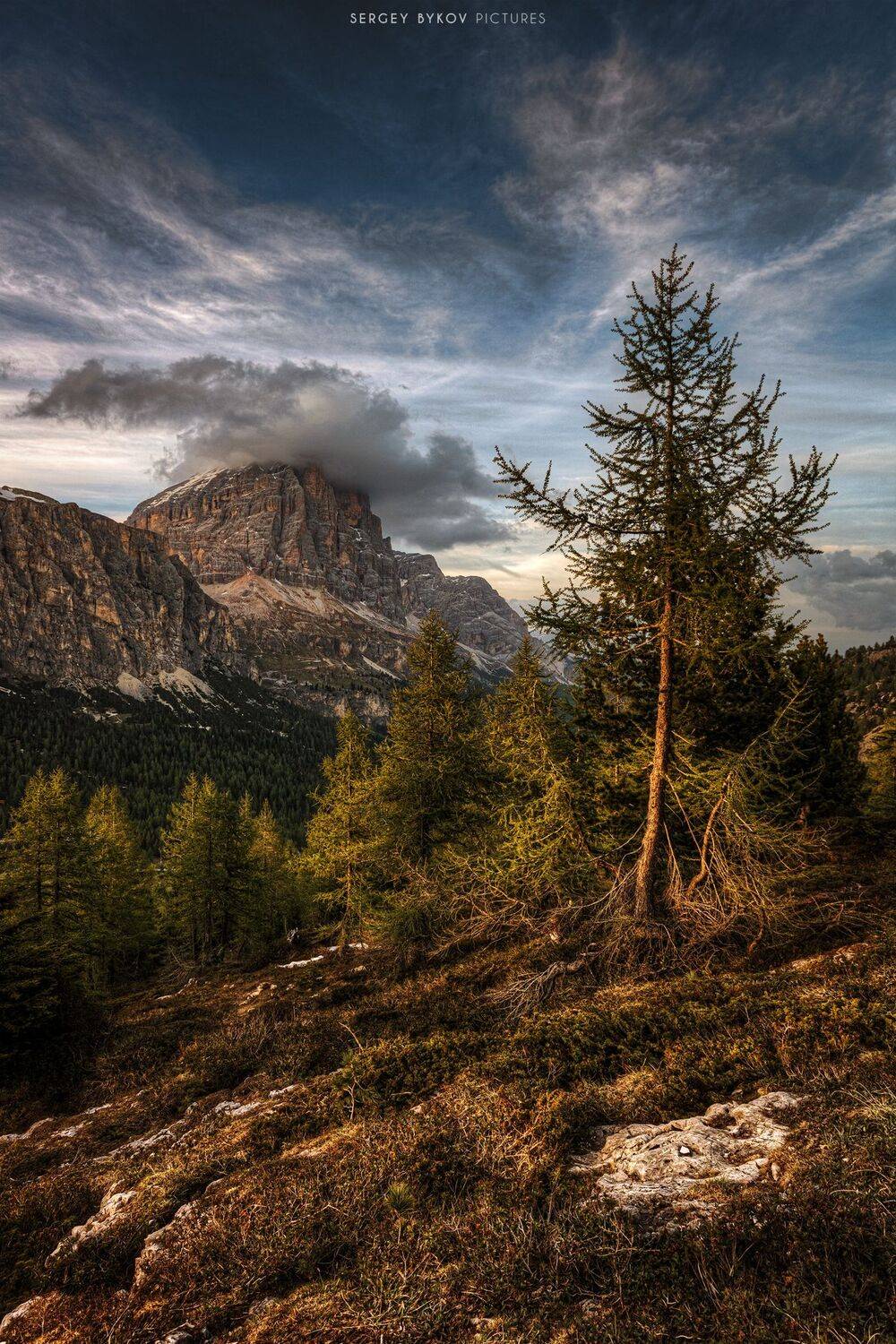 dolomiti, dolomites, photography, mood, blue, silence, rocks, cluouds, alps, wbpa, nature, beautiful, stunning, landscape, wood, Сергей Быков