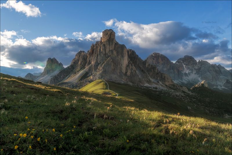 доломитовые альпы,passo giau,панорама,лето,италия,alps,пейзаж,dolomites, \
