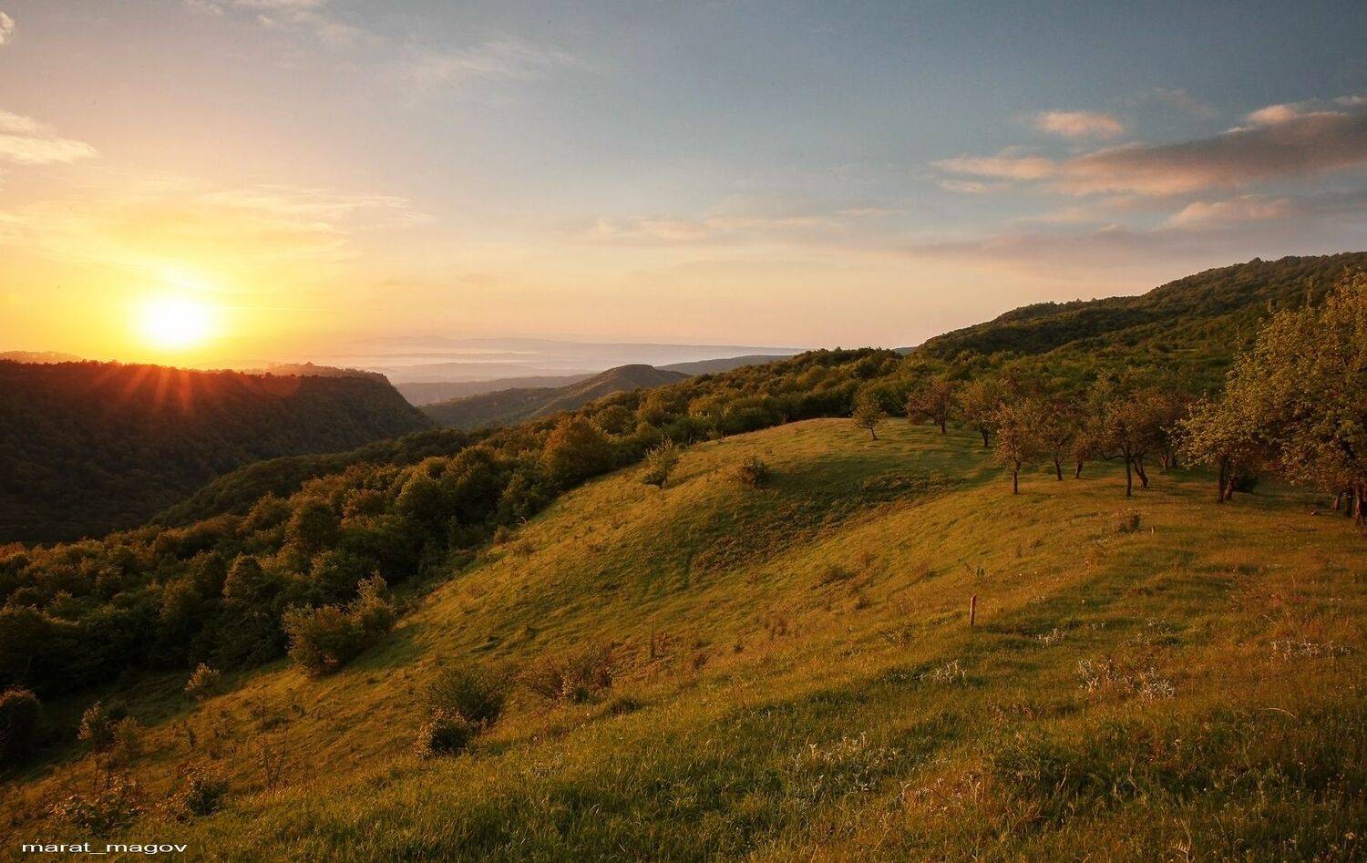 горы,вершины,пейзаж,небо,деревья,дагестан,природа, Marat Magov