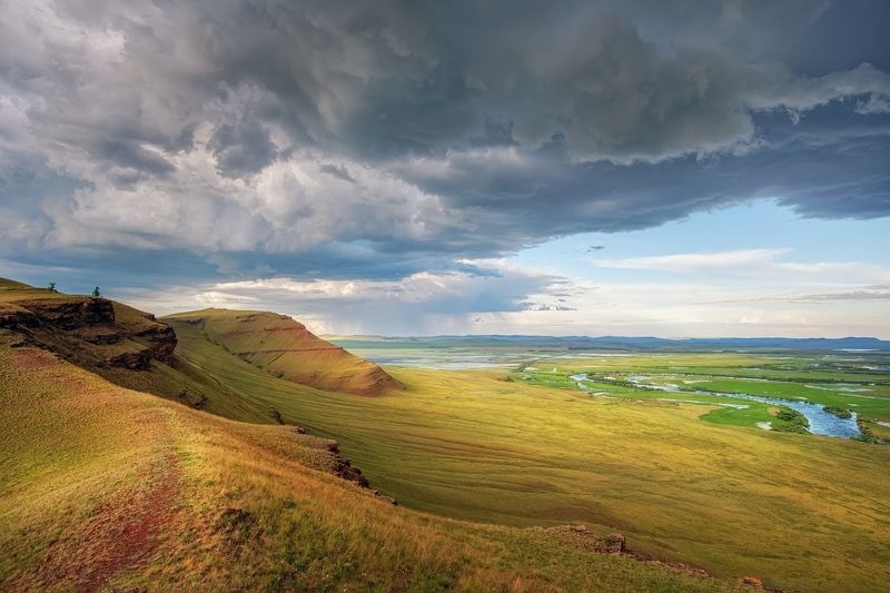 хакасия, тарпиг, гроза Гроза на Тарпиге, Хакасия фото превью