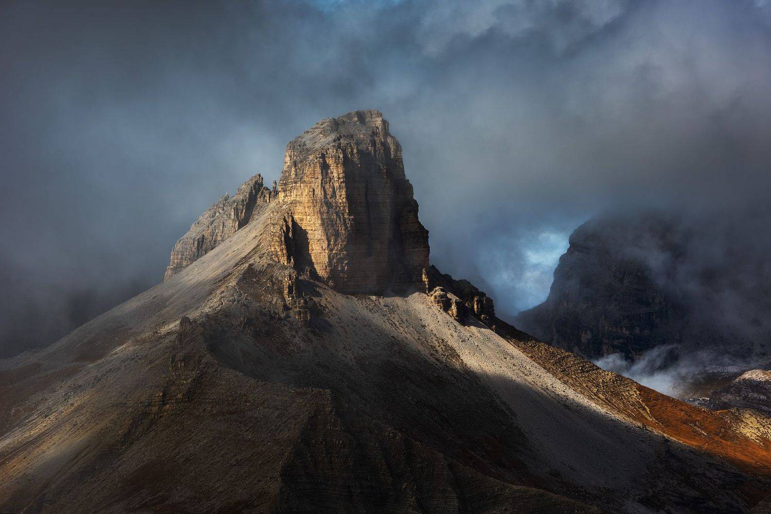 италия, доломиты, горы, облака, природа, landscape, italy, dolomites, Геннадий Финенко