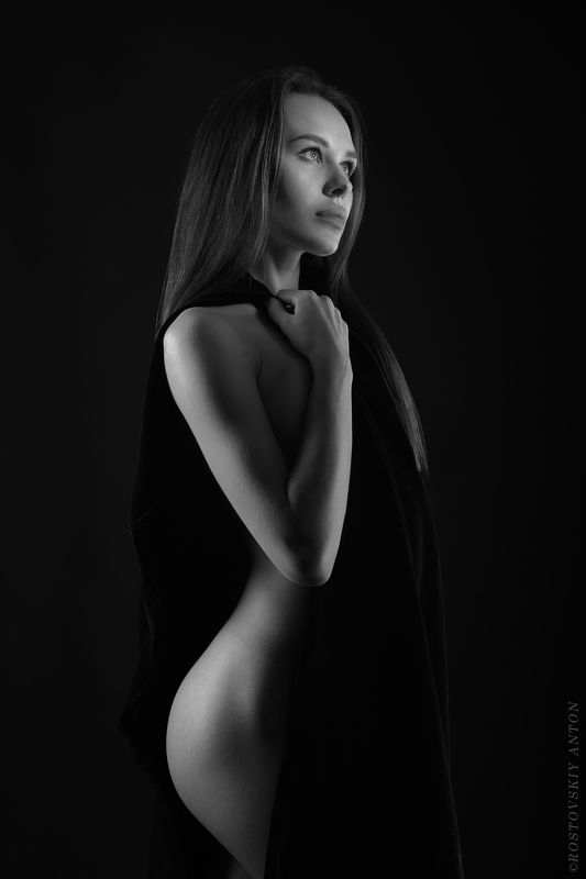 студия, ню, чб, Дарья фото превью