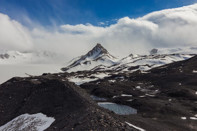 горы,восхождение,кавказ,облака пик Калицкого фото превью