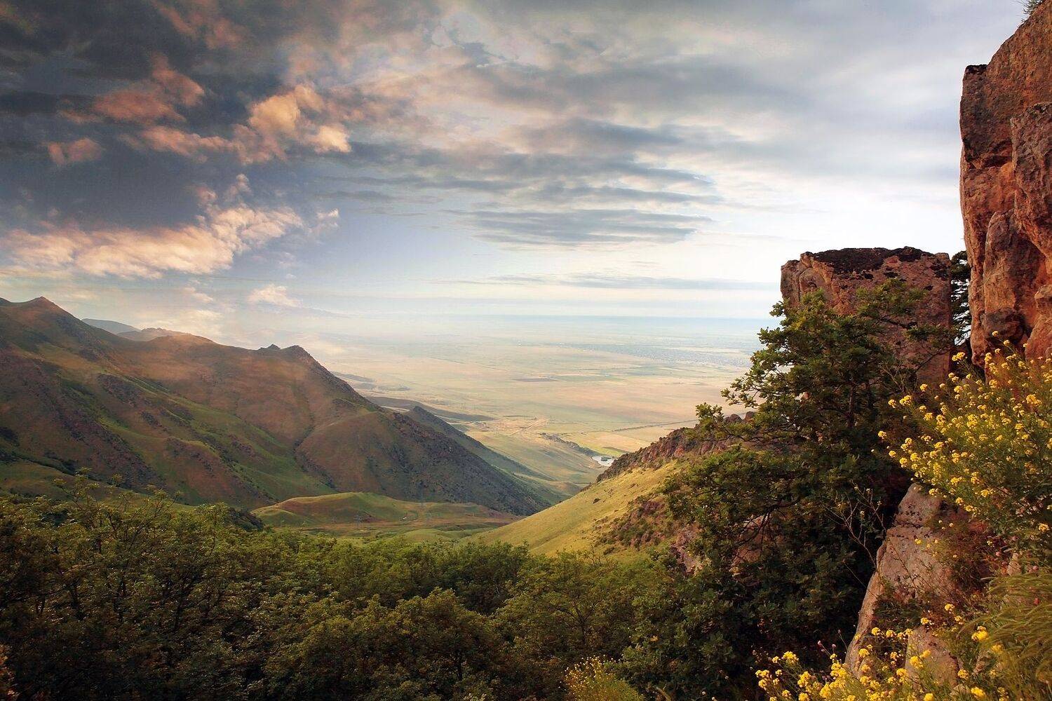 горы,вершины,пейзаж,небо,деревья,дагестан,природа, Marat Magov