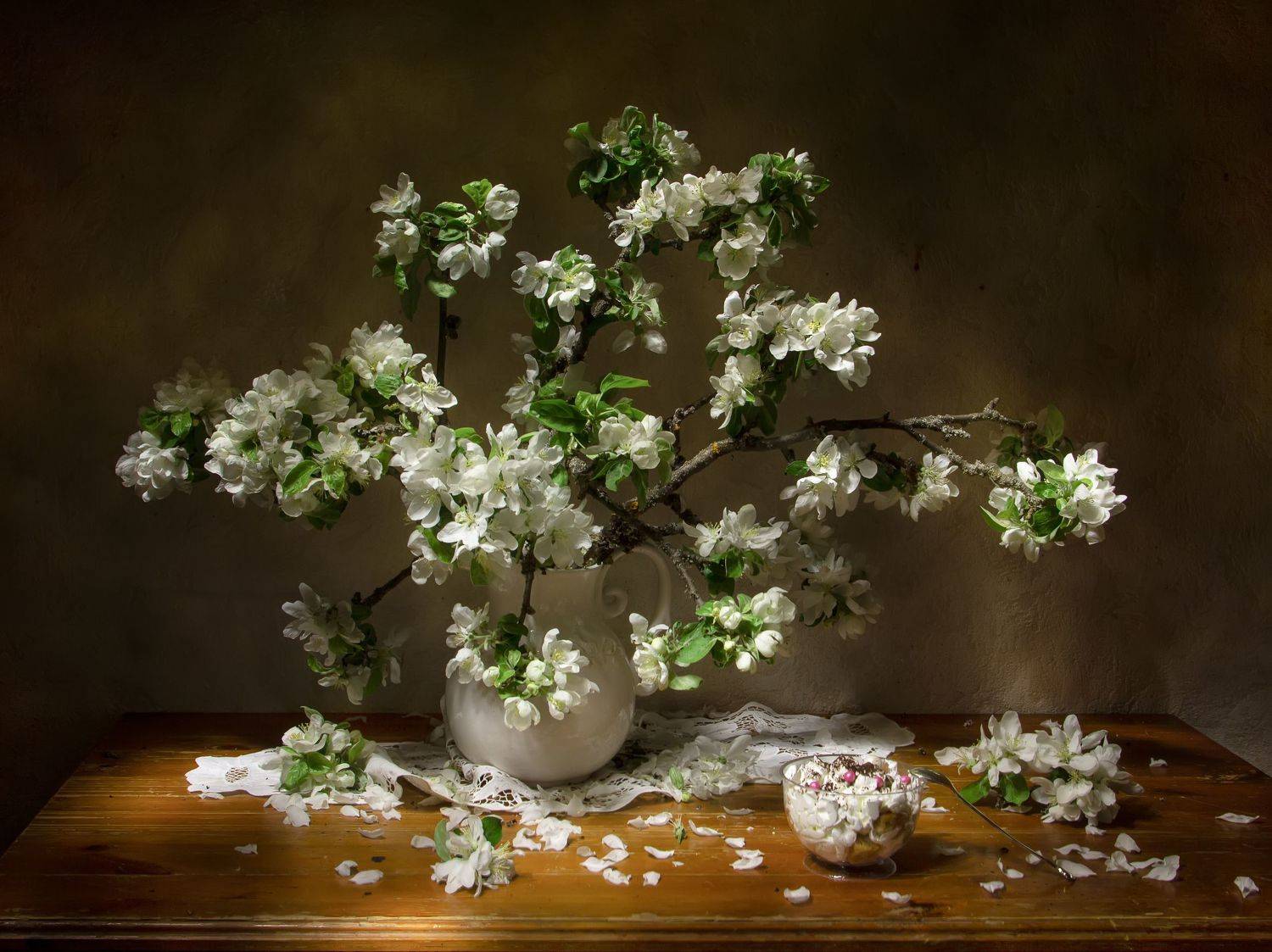 натюрморт, яблоня, цветет, Татьяна Феденкова
