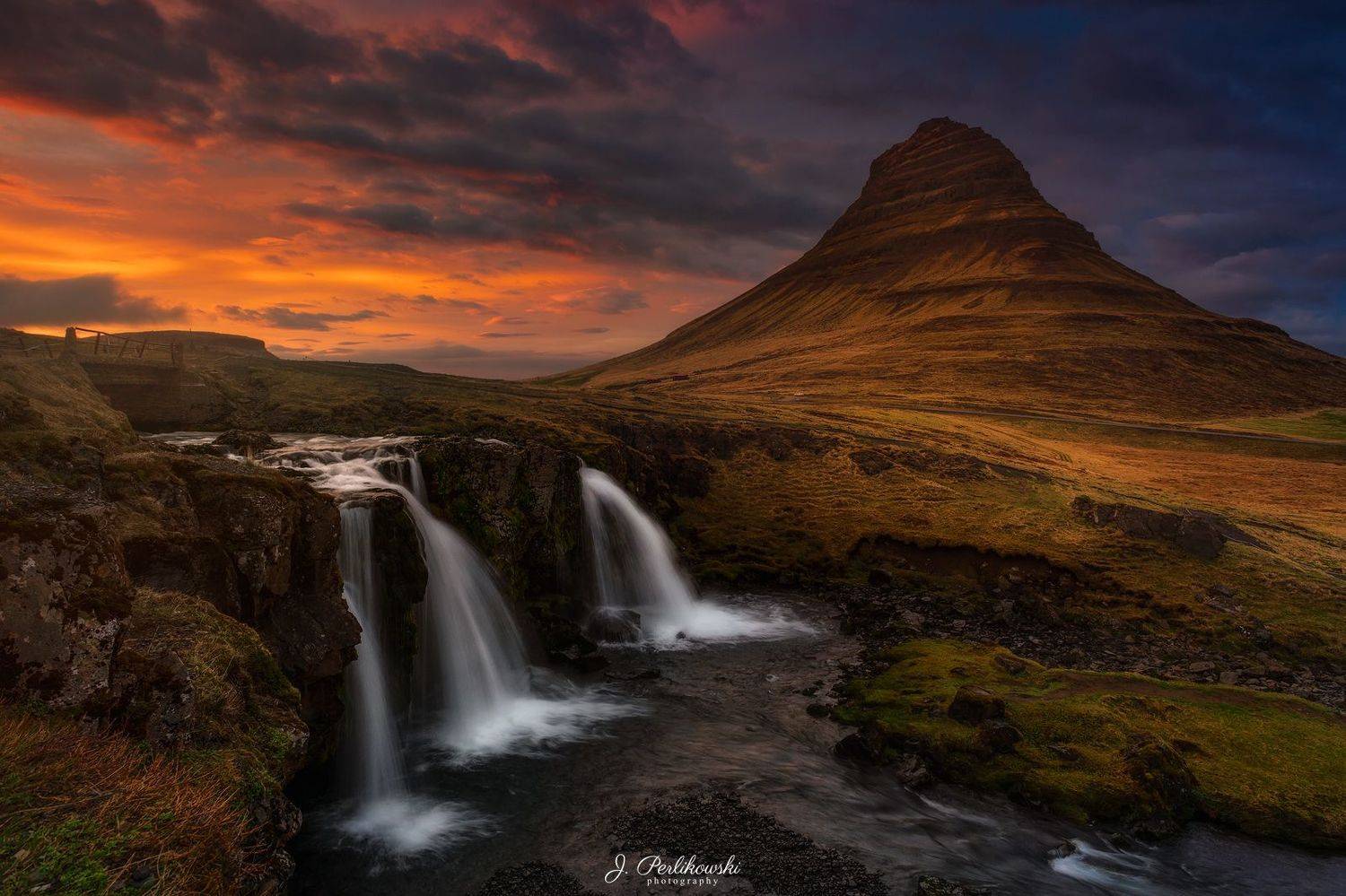 iceland, waterfall, mountains, Jakub Perlikowski