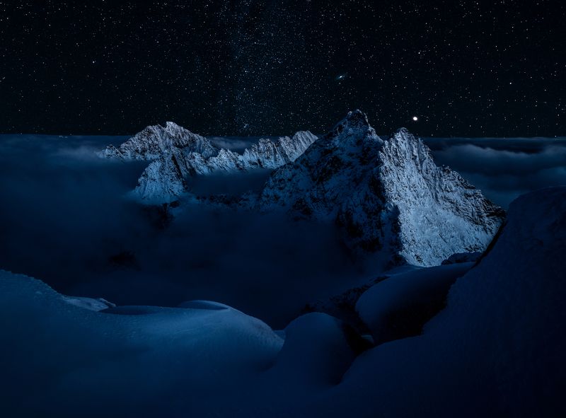 @landscape, @mountains, @nightscape, @slovakia, @photography, @milkyway, @slovensko Starry night фото превью