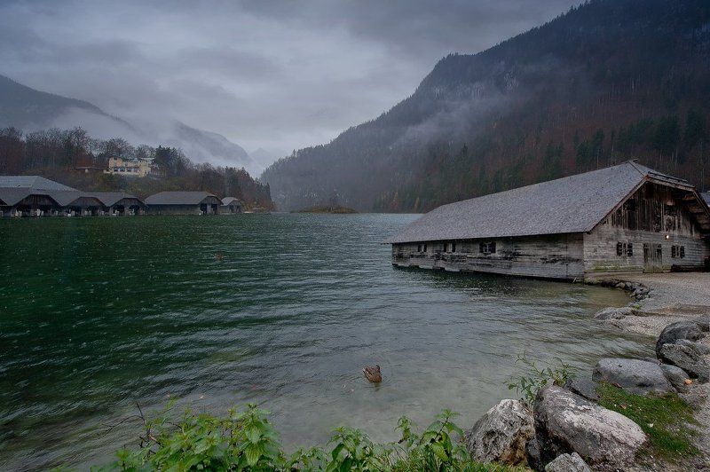 Над Кёнигзее дождь.... фото превью