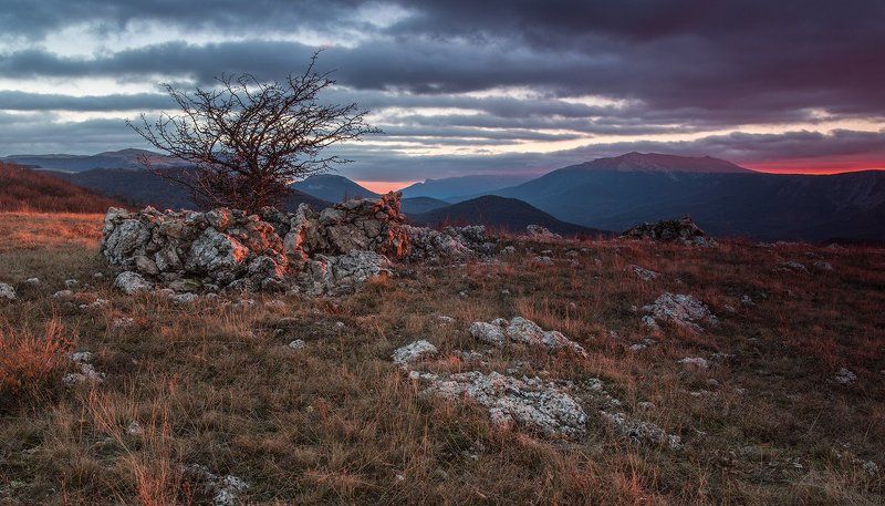 Закат на долгоруковской яйле фото превью