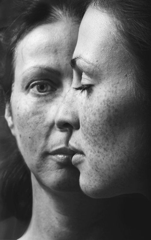 Portrait, Портрет, Портрет чб, Чернбелая фотография, Чернобелое фото  фото превью