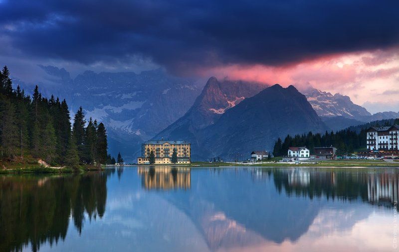 Вечер на  Misurina фото превью