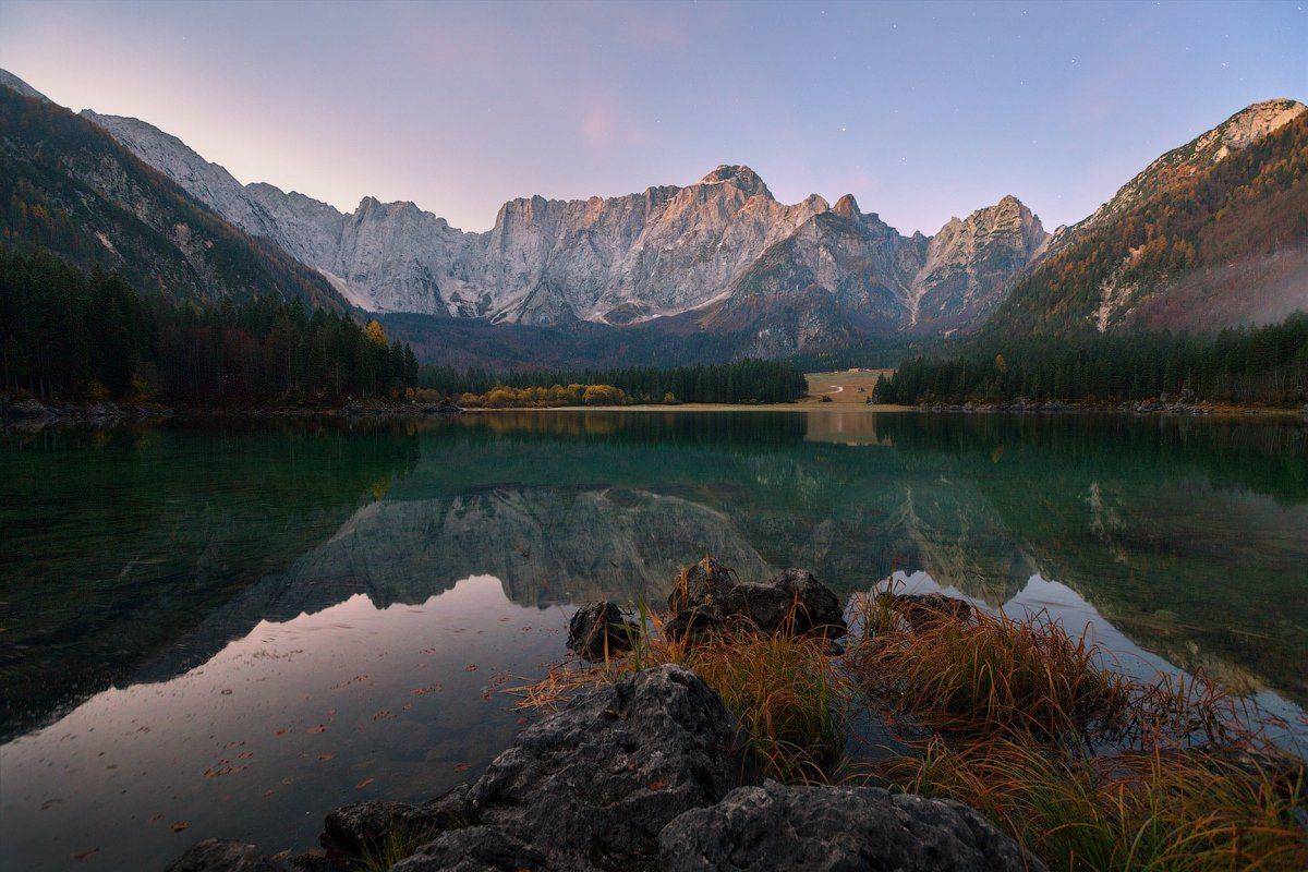 Alps, Italy, Lago Di Fusine, Mangart, Альпы, Италия, Денис Сорокин