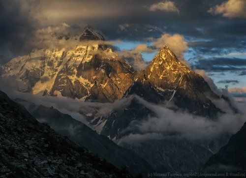 Феерия закатной Ушбы