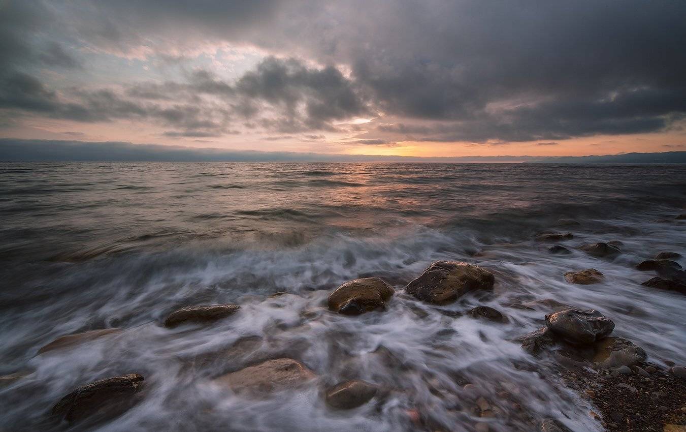 вечер, черное, море, бриз, туапсе, Николай Мысливцев