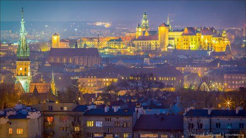 Краков: вид с кургана Крака