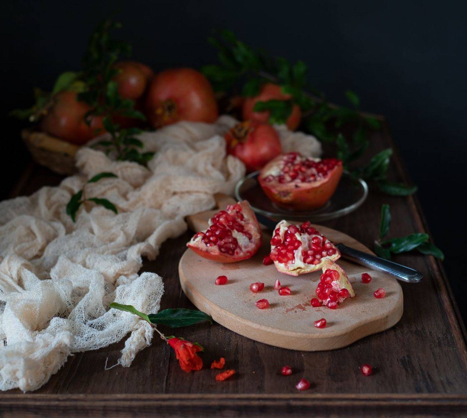 натюрморт, гранаты, Оля