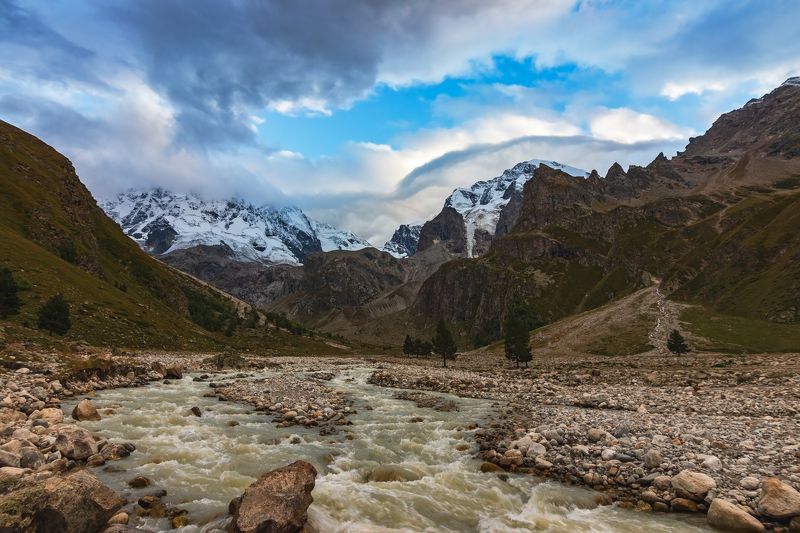горы,восхождение,кавказ,облака уходит время..... фото превью
