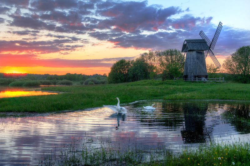 Закат в Михайловском фото превью