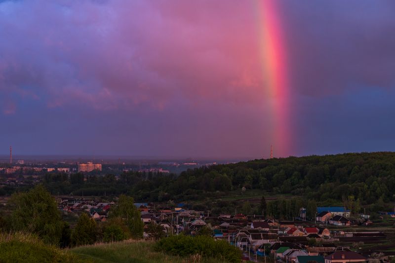 радуга, шебекино, крапивное, вечер После дождя. фото превью