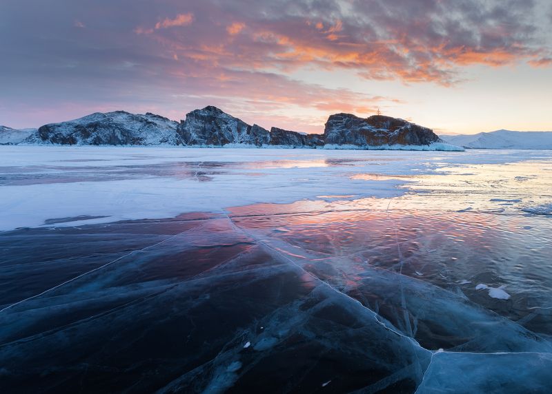 байкал Рассвет возле мыса Кобылья голова фото превью