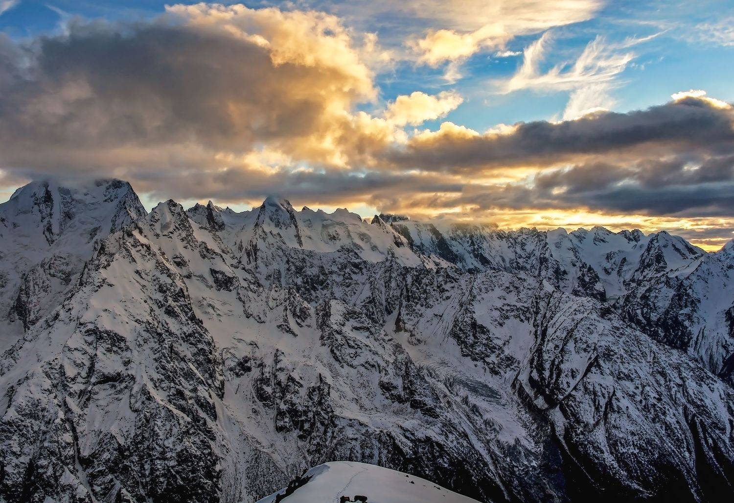 альпинизм, кавказ,закат,  Эстелла