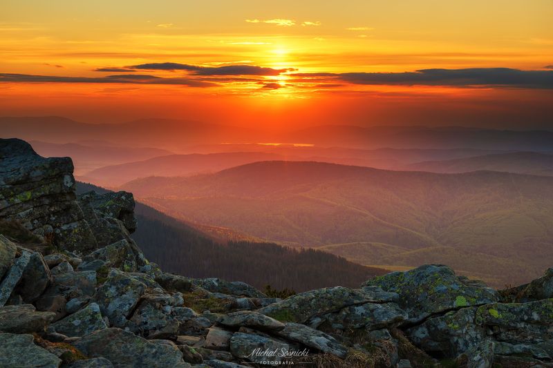 Sunset at Babia Mountain. фото превью