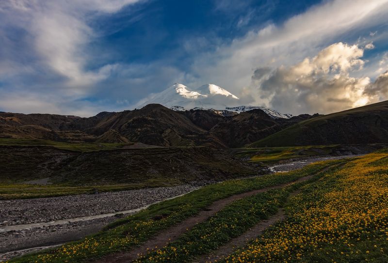 горы, эльбрус,кавказ дорогами Джилысу... фото превью