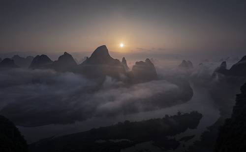 The morning fog