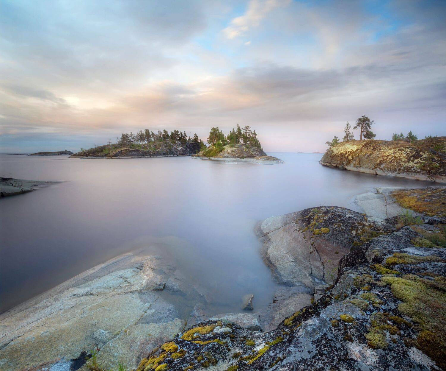 ладога, белые ночи, шхеры, рассвет ,карелия, ладожское озеро, Павел Ващенков