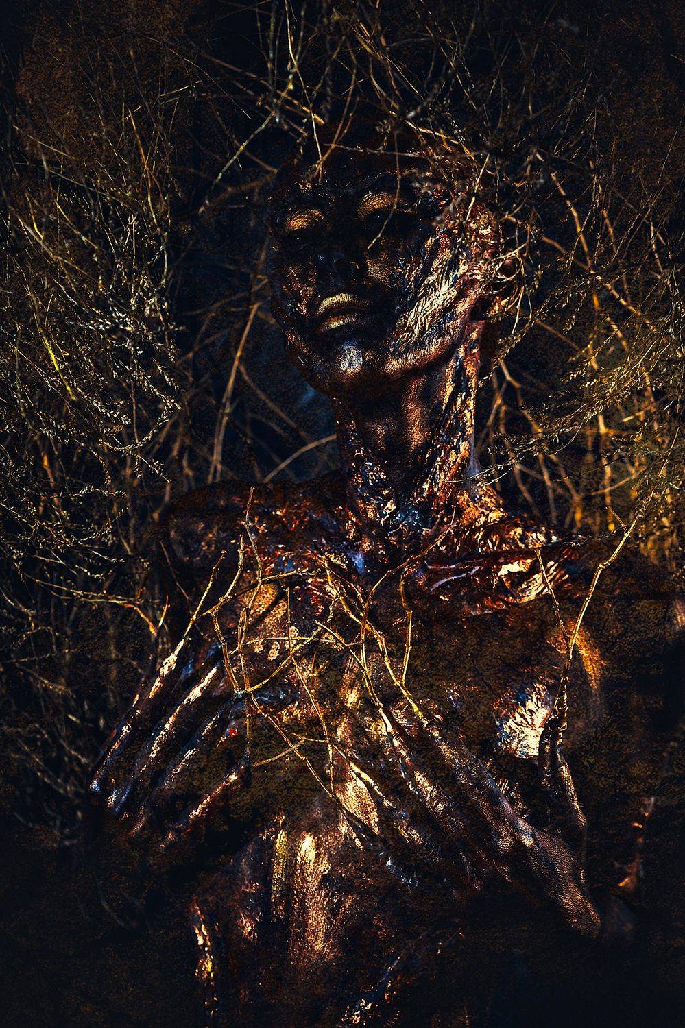 woman, portrait, conceptual, studio, bodyart, Руслан Болгов (Axe)