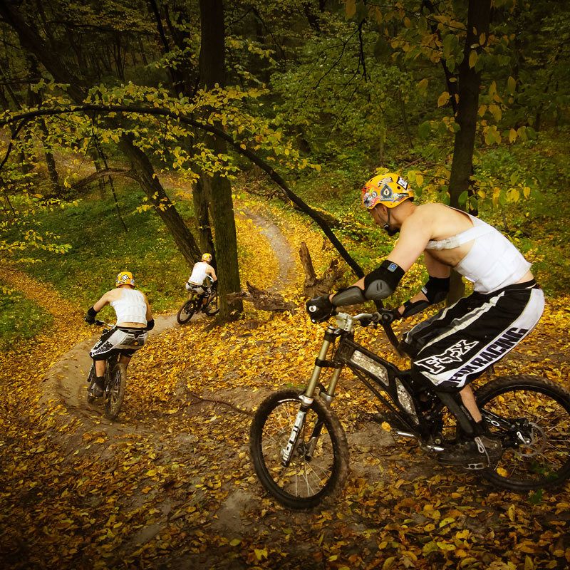 голосеево трасса даунхилл фрирайд киевский подвес райдер Голосеевские петли фото превью