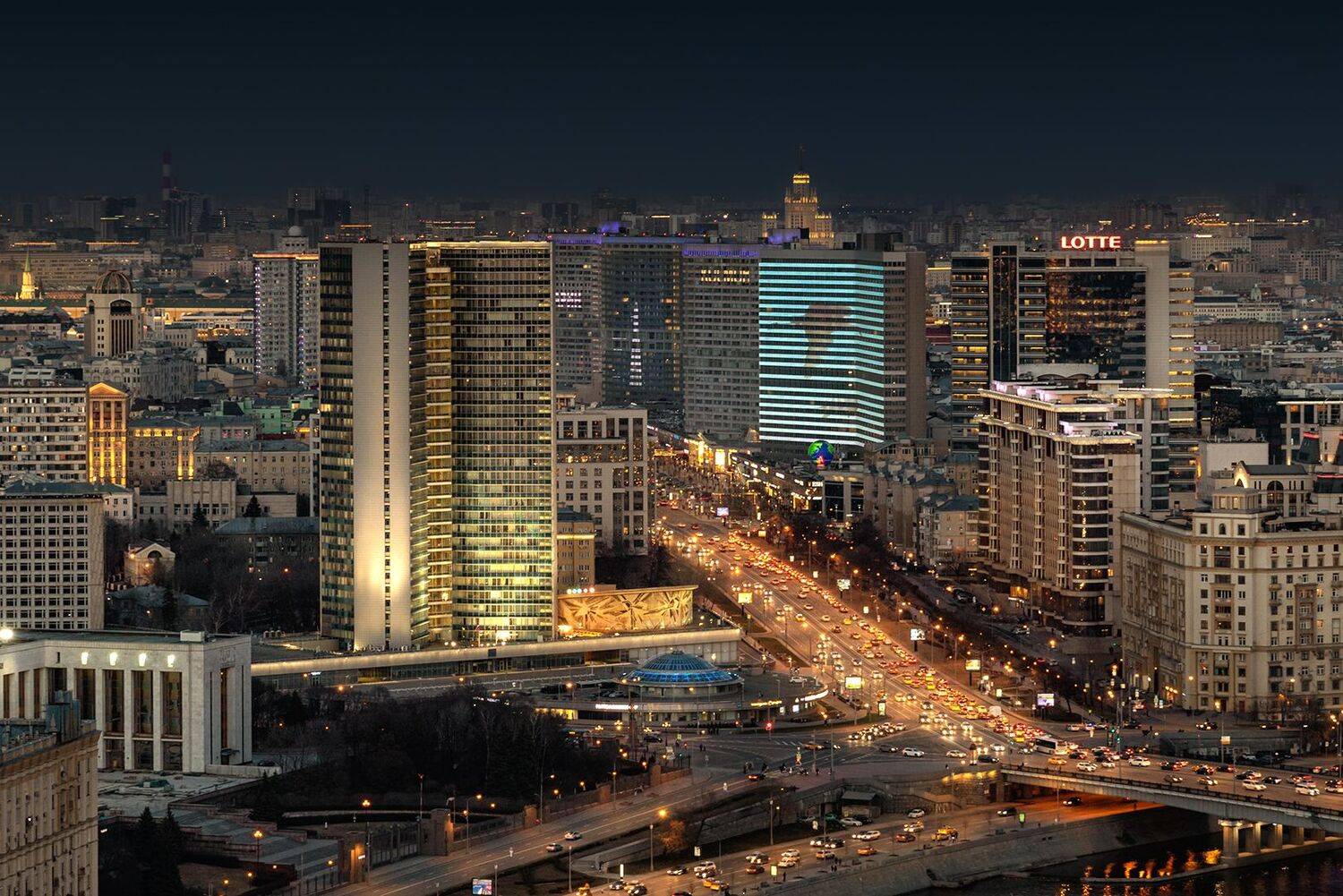 арбат, москва, пейзаж, вид, ночь,, Юрий Шурчков