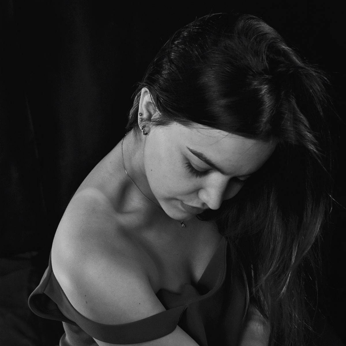 портрет, девушка, апатиты, чб, Николай Смоляк