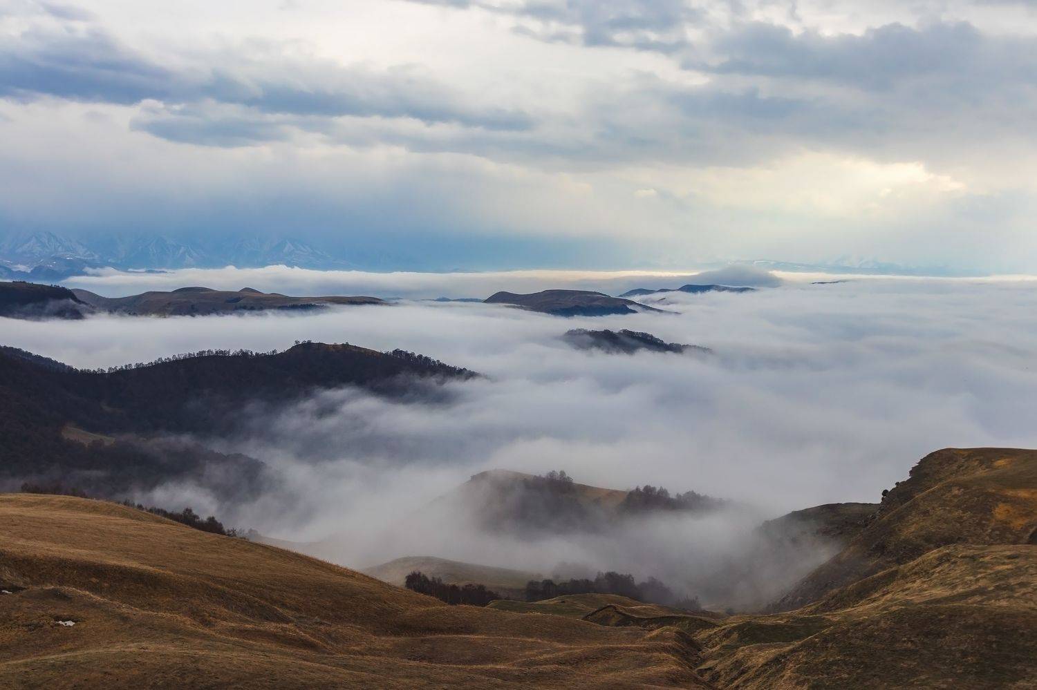 горы,восхождение,кавказ,облака,  Эстелла