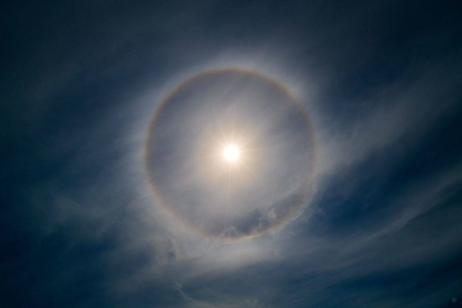 sun, halo, clouds, солнце, нимб, облака, Wojciech Grzanka