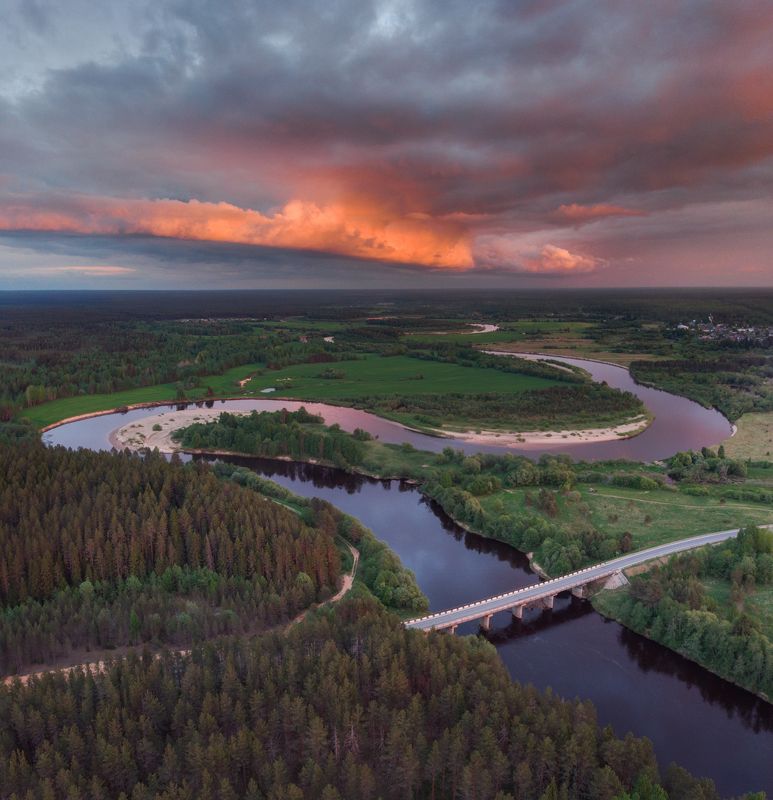 Кокшеньга на закате фото превью