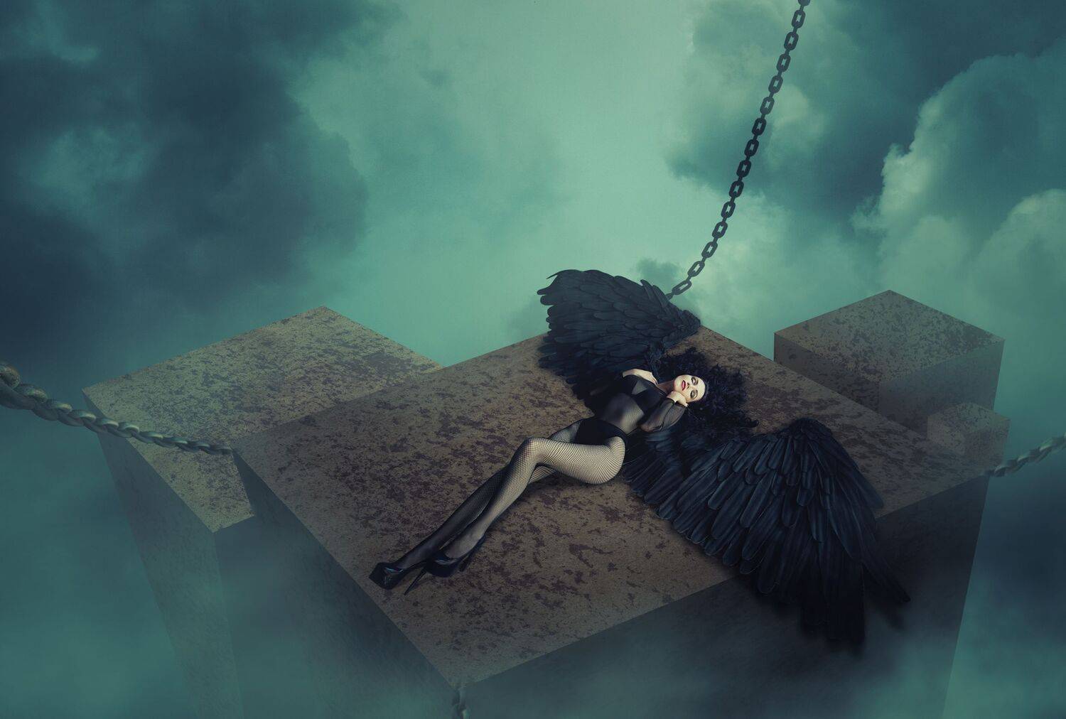 ангел, облака, Sergii Vidov