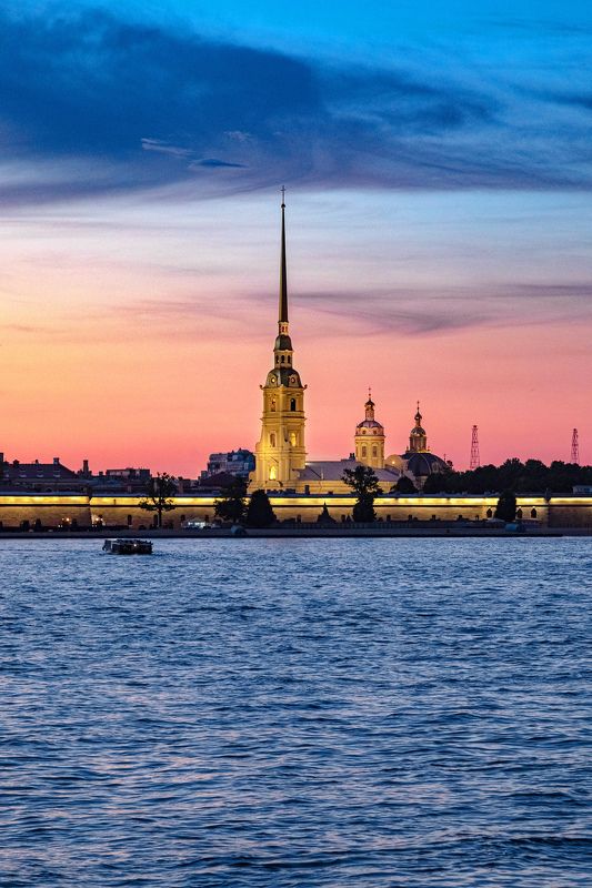 город, пейзаж, санкт-петербург, закат, небо, река Вечная классика фото превью